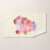 Heureux Hippo Drôle serviettes de bain (Serviette à main)