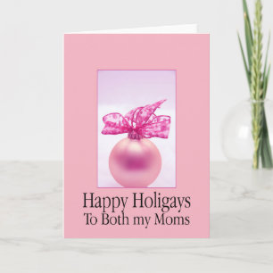 Heureux holigays la carte de Noël de ma mère