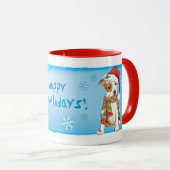 Heureux Howlidays Am Staff Mug (Devant droit)