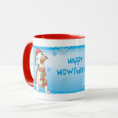 Heureux Howlidays Am Staff Mug (Devant gauche)