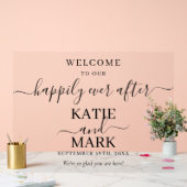 Heureux Jamais Après Black Welcome Transparent (Mariage)