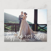 Heureux Jamais après Elopement Carte Postale Faire (Devant)