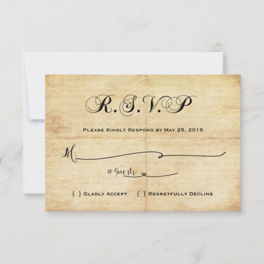 Heureux jamais après Fairytale RSVP (Devant)