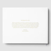 Heureux Jamais après Gold Foil Mariage photo (Verso)