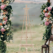 Heureux Jamais après Gold Script Mariage Bienvenue