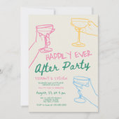 Heureux Jamais Après Invitation De Fête, Salle De  (Devant)