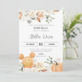 Heureux Jamais après l'automne nuptiale invitation (Debout devant)