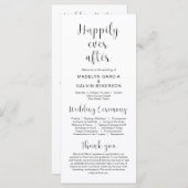 Heureux Jamais après le programme de cérémonie Mar (Devant / Derrière)