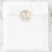 Heureux Jamais après Mariage Sticker (Sac)