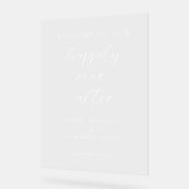Heureux Jamais après Mariage Welcome Script minima (Angle)