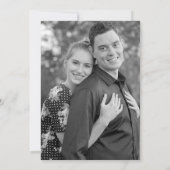 Heureux Jamais après Photo Engagement Invitation (Dos)