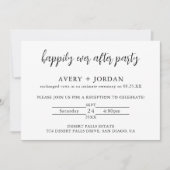 Heureux Jamais Après Réception Invitation (Devant)