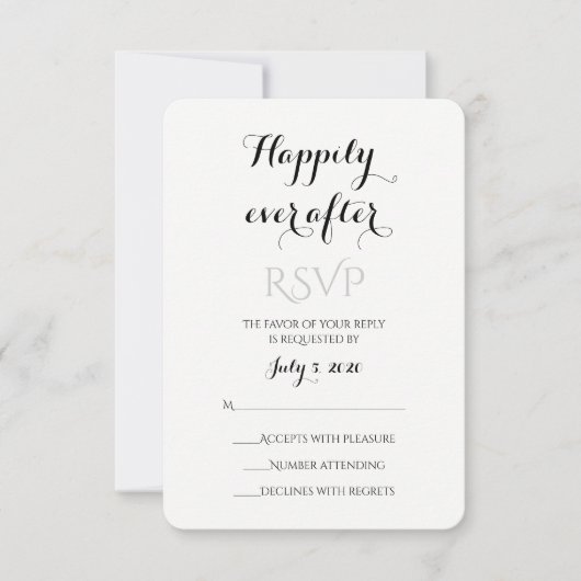 Heureux jamais après RSVP (Devant)