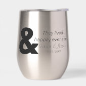 Heureux Jamais Après Stemless Thermal Wine Tumbler (Gauche)