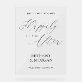 Heureux jamais après un Mariage de script élégant (Recto)