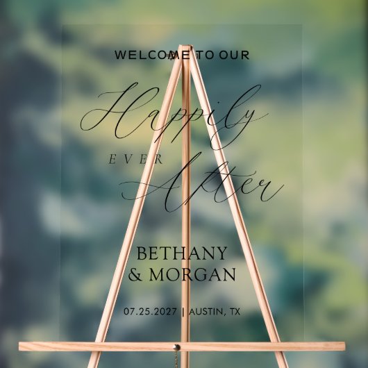 Heureux jamais après un Mariage de script élégant (Neutre)