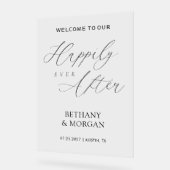 Heureux jamais après un Mariage de script élégant (Angle)