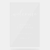 Heureux Jamais après un signe acrylique Mariage cl (Recto)