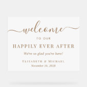 Heureux Jamais après White Gold Mariage Bienvenue (Recto)