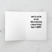 HEUREUX ***JANVIER*** ANNIVERSAIRE À VOUS ! CARTE (Intérieur)