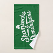 Heureux Jour de la Saint Patrick Lucky Shamrock&Sh (Serviette à main)