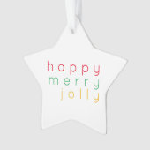 HEUREUX JOY JOLLY ACrylique Star Ornament (devant)