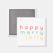 HEUREUX JOY JOLLY Magnet Carré (Recto/Verso)