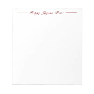 Heureux, Joyeux, Libre ! Bloc-notes