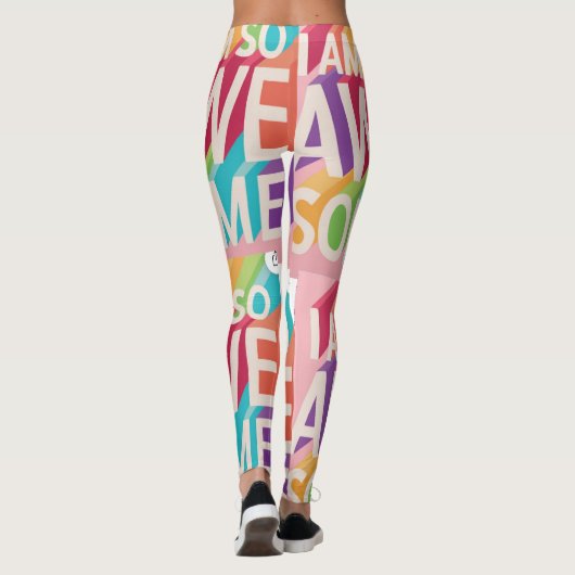 HEUREUX 😎 Leggings IMPRIMÉS (Dos)