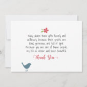 Heureux les Givers, comme vous - Carte de Merci (Dos)