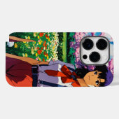 heureux Misato Katsuragi iphone 14 pro coque couve (Verso (horizontal))
