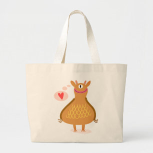 HEUREUX MONSTRE AVEC Sac fourre-tout CARDIAQUE