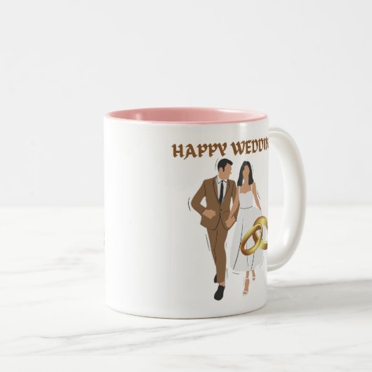 HEUREUX MUG MARIAGE (Devant droit)