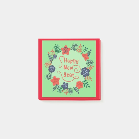 HEUREUX NOTES POST-IT DU NOUVEL AN (Devant)