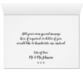 heureux nouvel an Noël vacances neige carte photo (Intérieur Horizontal (Bas))