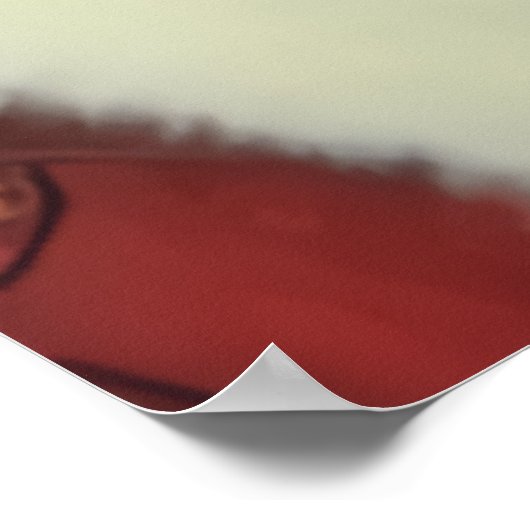 Heureux Père Noël souriant | AI Art Poster (Coin)