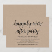 Heureux pour toujours, Cartes d'invitation pour un (Devant / Derrière)