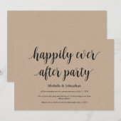 Heureux pour toujours, Faire-part de mariage en fu (Devant / Derrière)