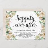 Heureux pour toujours, invitation à la réception d (Devant / Derrière)