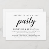 Heureux Pour Toujours, Invitation De Fête De Fuite (Devant / Derrière)