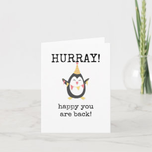 Heureux Que Vous Soyez De Retour, Hourra, Carte De