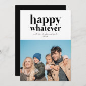 Heureux Quel Que Soit Le Drôle Carte photo de vaca (Devant / Derrière)