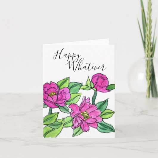 Heureux, quelle que soit la carte de voeux (Devant)