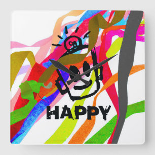 HEUREUX Ribbons Horloge murale