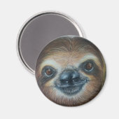 HEUREUX SLOTH MAGNET ! sourit (Recto/Verso)