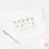 HEUREUX Stickers JEUX JOLLY Oval (Enveloppe)