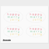 HEUREUX Stickers JEUX JOLLY Oval (Feuille)