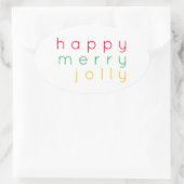 HEUREUX Stickers JEUX JOLLY Oval (Sac)