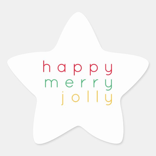 HEUREUX Stickers JOLLY Star (Devant)
