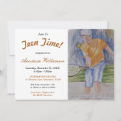 HEUREUX TENNIS ADO TIME PARTY INVITATION (Devant)